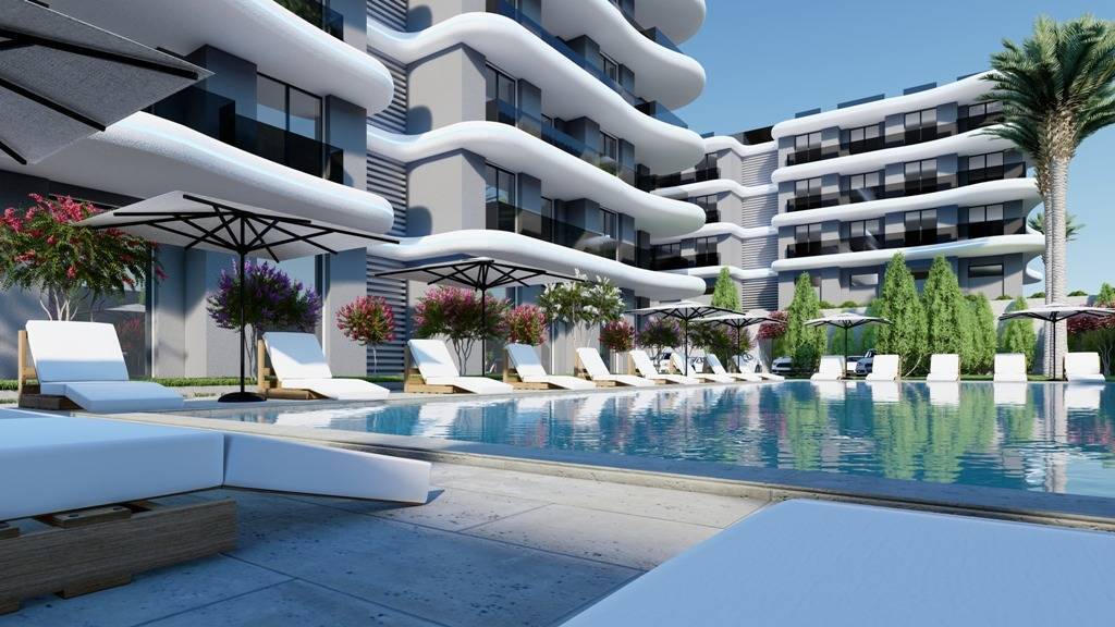 Prvotřídní luxusní rezidenční komplex s výhledem na moře v Alanyi - Okurcalar
