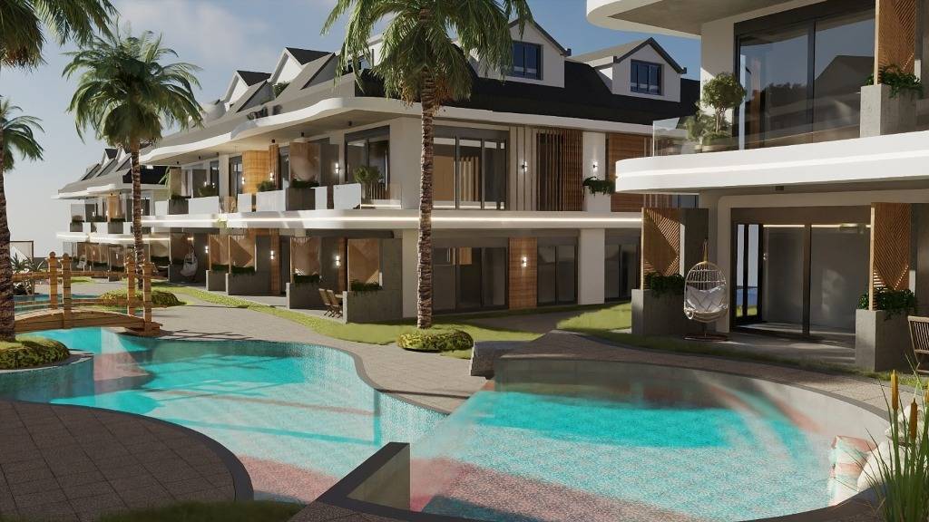 Moderní apartmány pro rodinnou dovolenou Alanya Türkler, Turecko