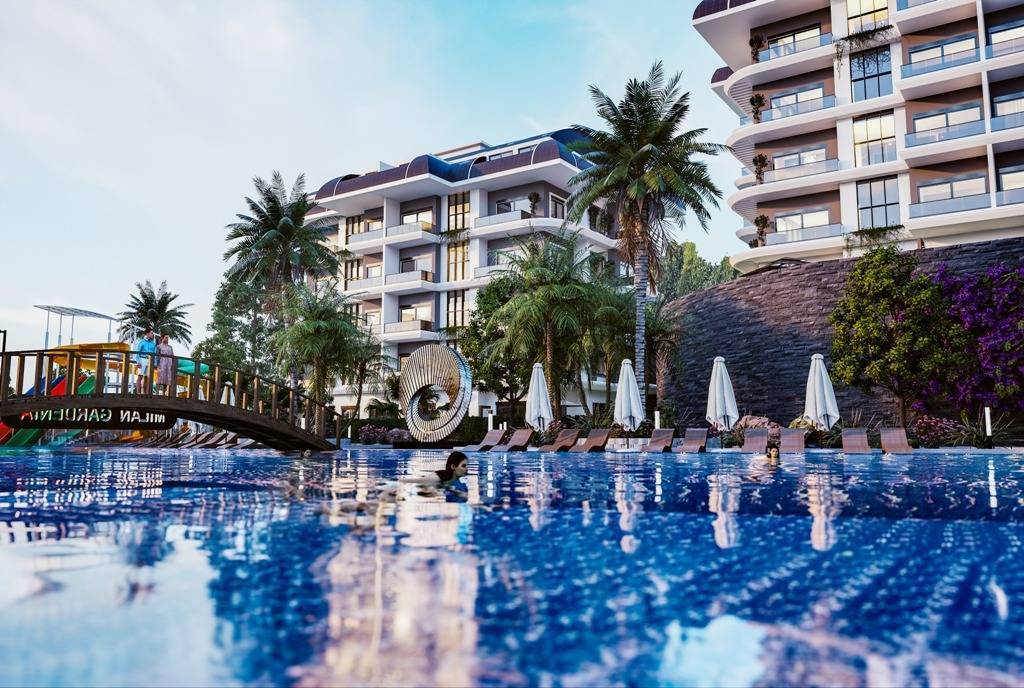 Apartmány s výhledem na moře v novém rezidenčním komplexu Alanya Kargicak - úvodní výhodné ceny 