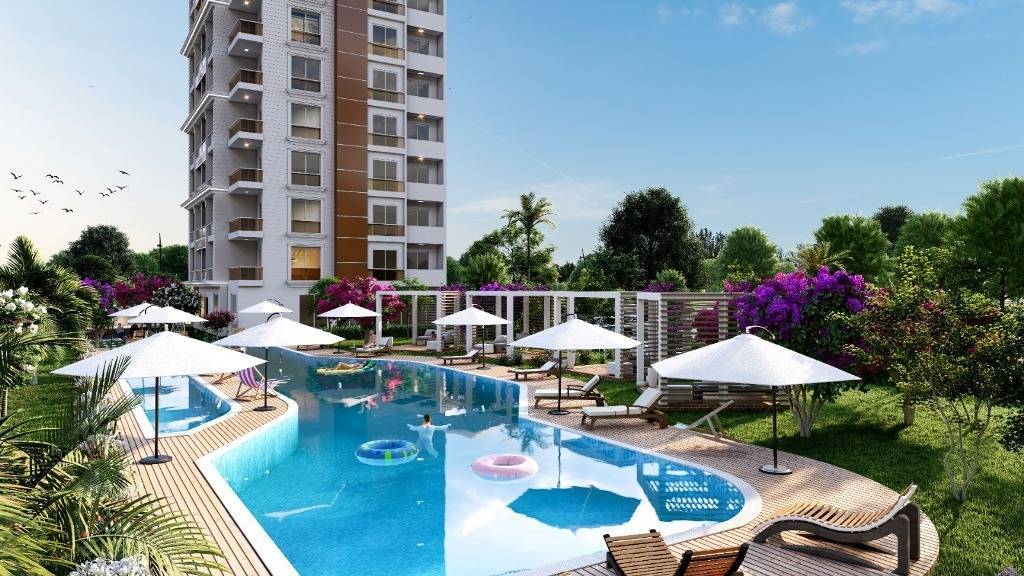 Cenově dostupné nové byty na splátky v Mersin Tece u moře