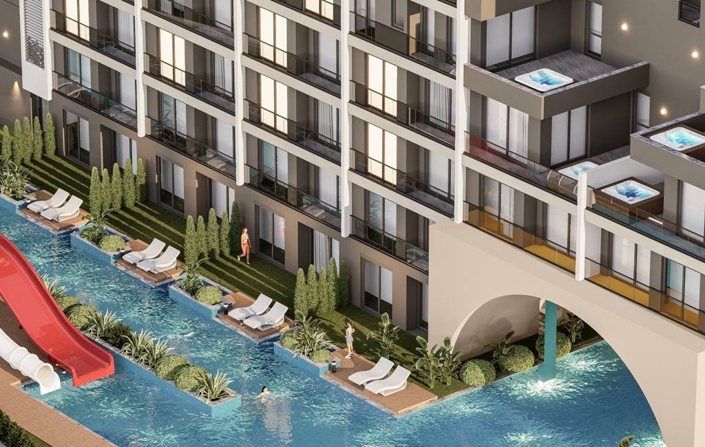 Apartmány na prodej v moderním developerském projektu v Antalyi s možností financování na splátky