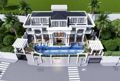 Moderní 7-izbová vila ve výstavbě Alanya - Kargicak
