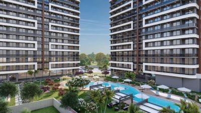 Nové apartmány v Mersin Tömük, pěší vzdálenost od moře