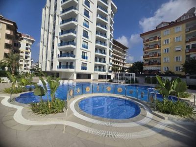 Zařízený apartmán s výhledem na moře v Alanyi – centrum