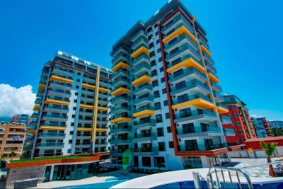 Zařízený apartmán v první linii u moře Alanya Mahmutlar