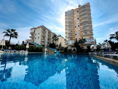 Zařízený byt s výhledem na moře na prodej Mahmutlar Alanya