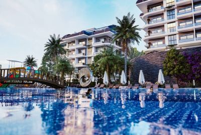 Apartmány s výhledem na moře v novém rezidenčním komplexu Alanya Kargicak - úvodní výhodné ceny 