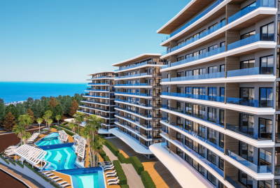 Zažijte luxusní bydlení s úchvatným výhledem na moře v Kargıcak, Alanya