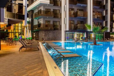 Na prodej nové byty jen 350 m od pláže Kleopatra Alanya, Turecko