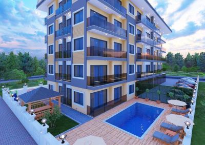 Apartmány ve výstavbě jen 150 metrů od pláže, Alanya - centrum