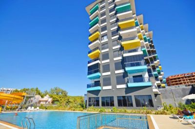  Zařízený byt 1+1 na prodej v Alanyi Avsallar