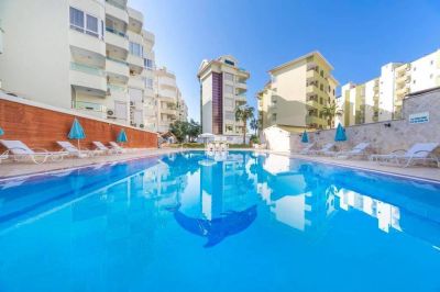 Komfortní 3pokojový byt, zařízený, v blízkosti pláže Alanya Oba